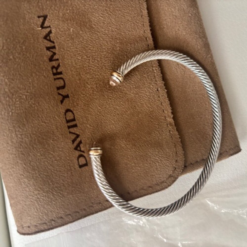 David Yurman Cable Bracelet with Morganite